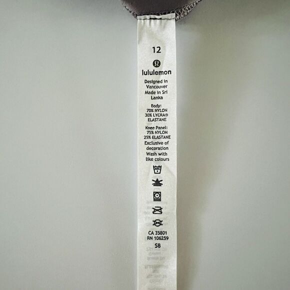 LULULEMON ATHLETICA Lunar Rock Zoned In Tight Leggings - US 12 - Picture 6 of 8